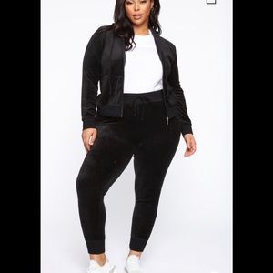 Cute and comfy velour set.